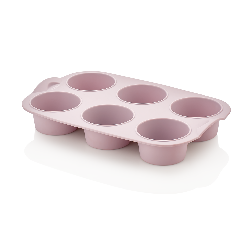 Perilla 6-CAVITY SILICONE ROUND CAKE MOLD - High Quality and Ergonomic Household Item